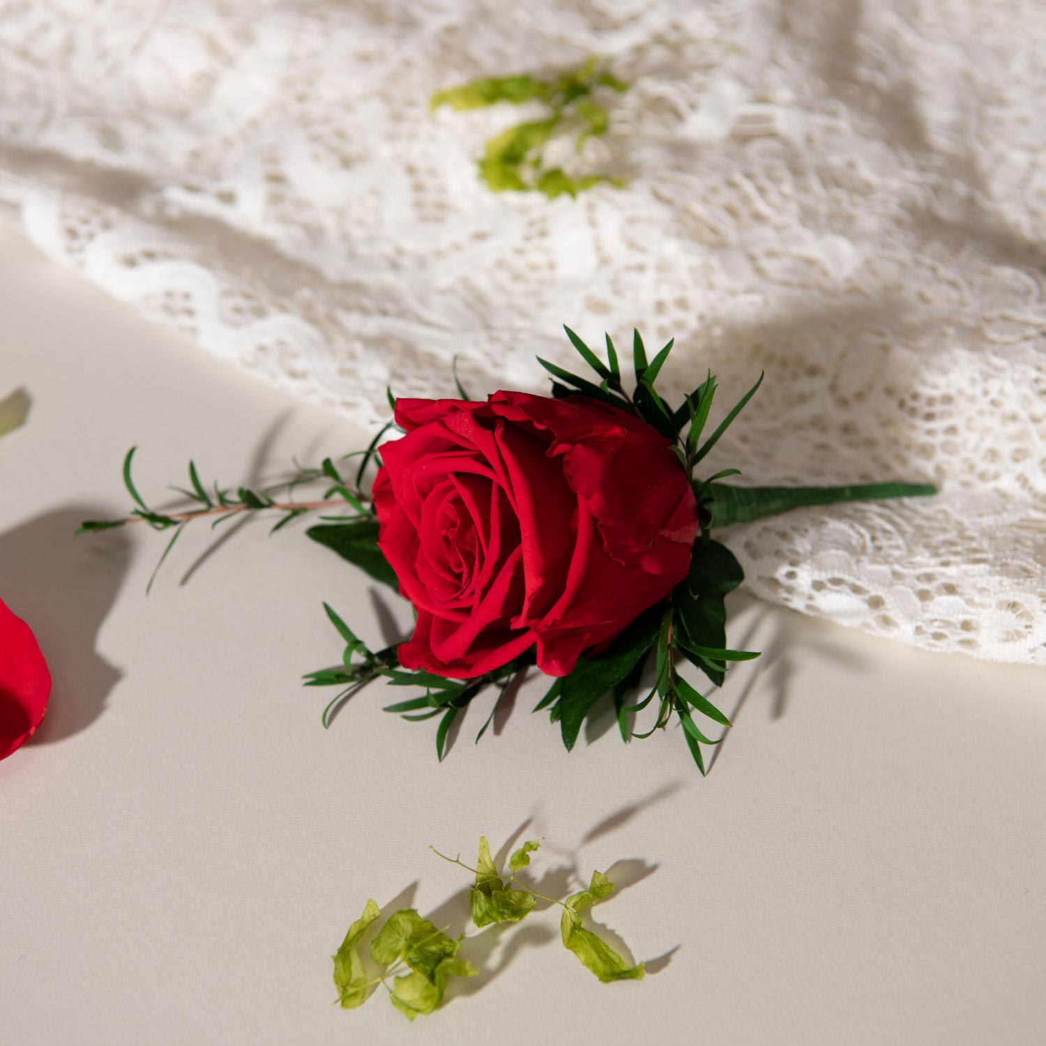 Ceremonial Red Buttonhole