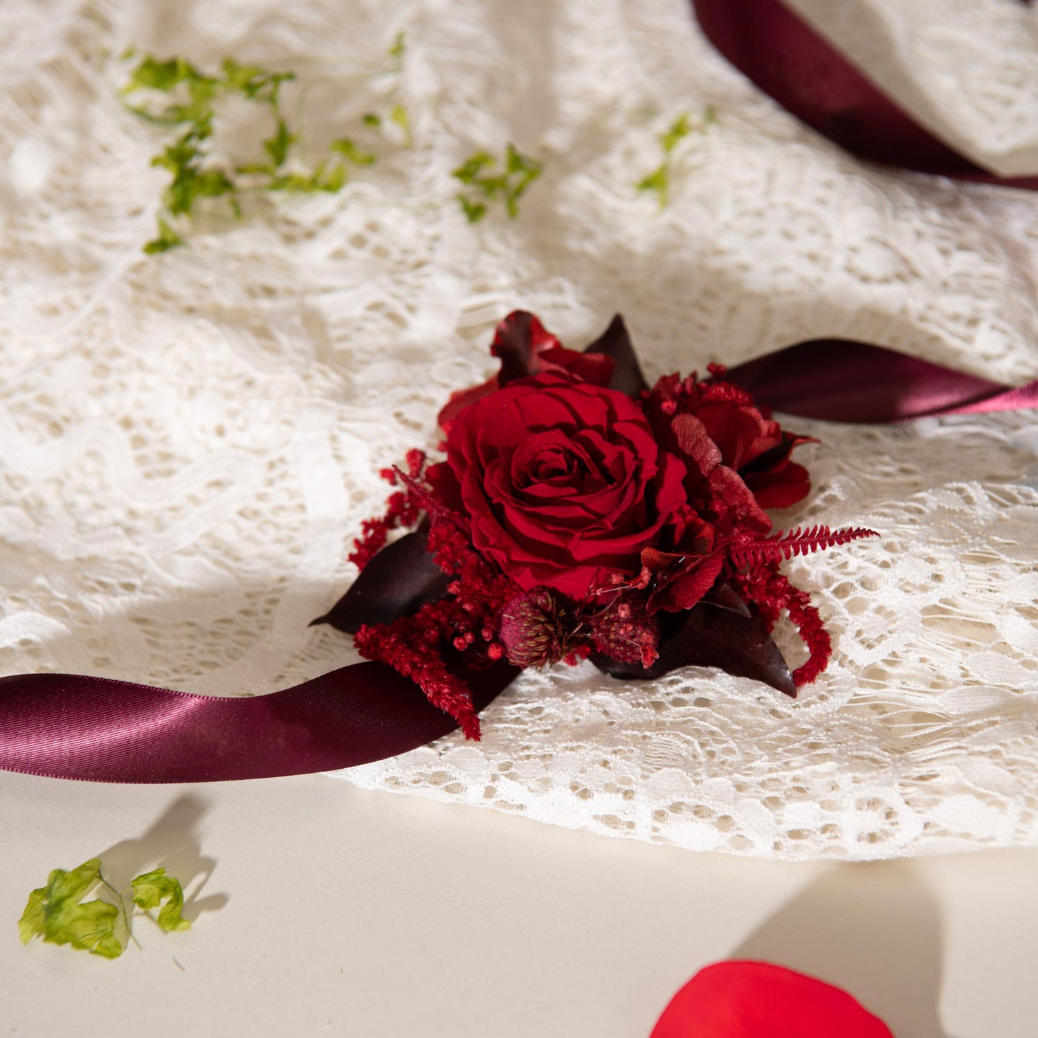 Vermillion Love Corsage